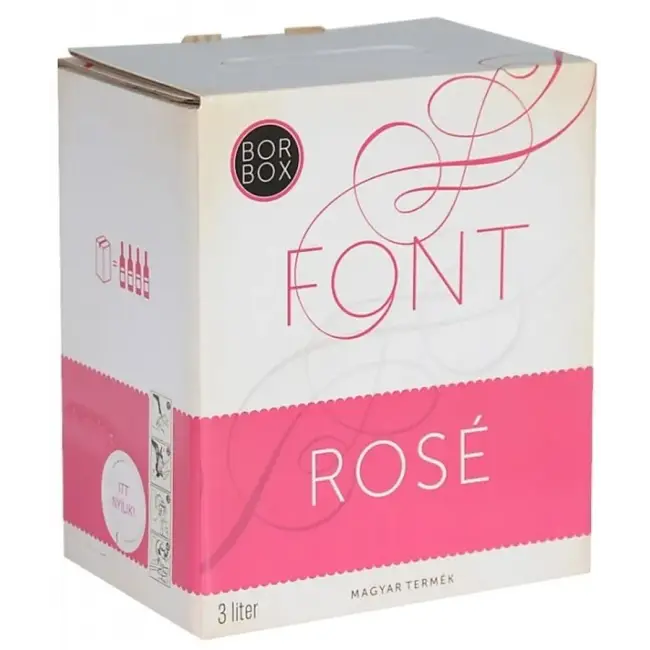 Font Pincészet Kékfrankos Rosé 2025 (3L Bag-in-Box)