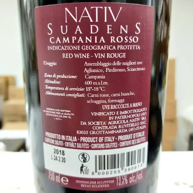 Nativ Suadens Campania Rosso 2021