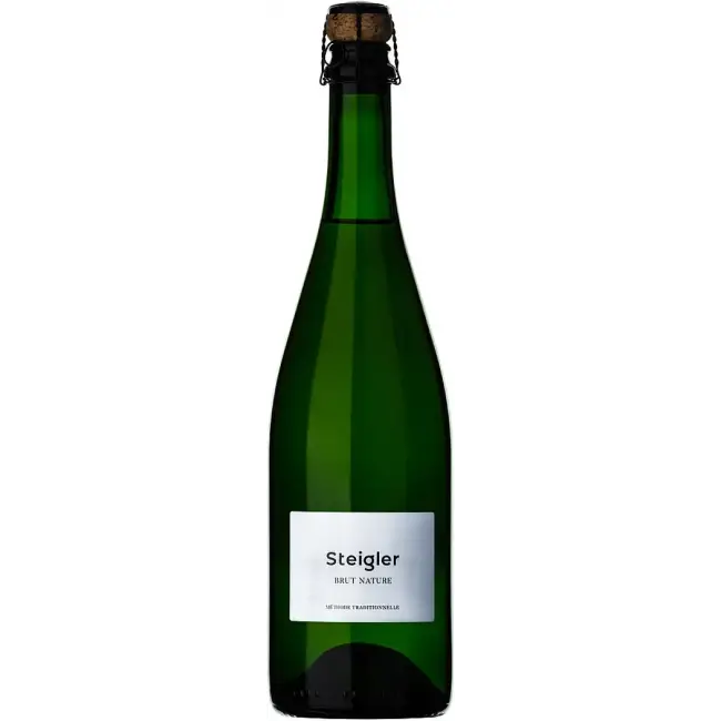 Steigler Zöldveltelini Brut Natur Pezsgő 2023