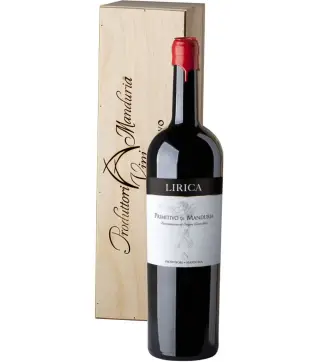 Consorzio Manduria Lirica Primitivo di Manduria 2023 Jeroboam Díszdobozban