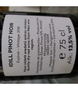 Ebner Idill Pinot Noir 2018