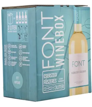 Font Pincészet Cserszegi Fűszeres 2025 (3L Bag-in-Box)